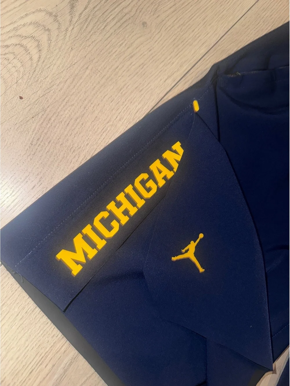 Team Issued Jordan Michigan Wolverines Football Training Shorts